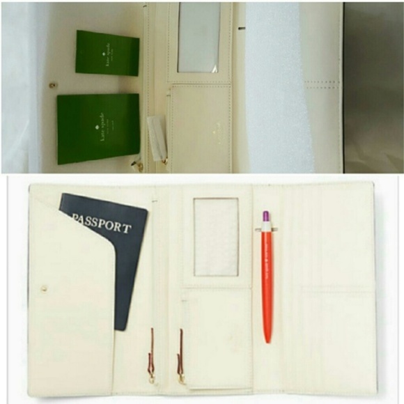 🍒NWT🍒 KATE SPADE LEATHER TRIFOLD WALLET - Picture 4 of 4